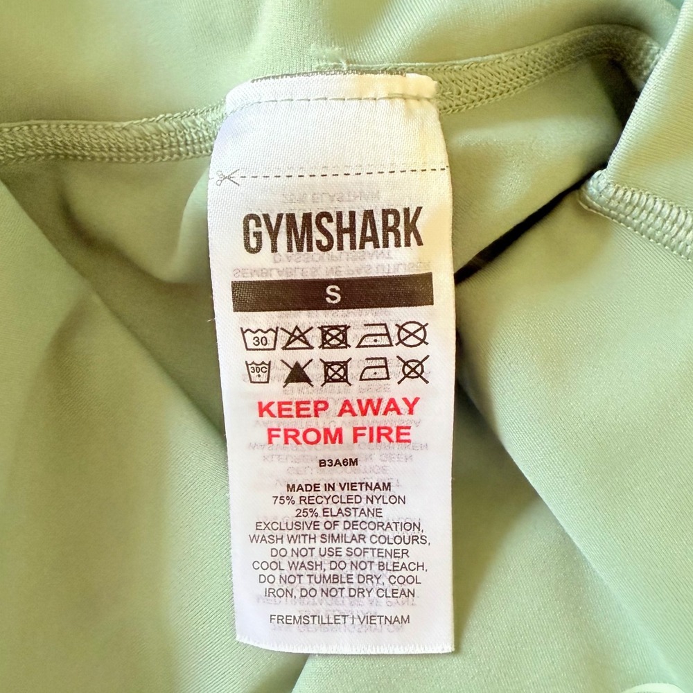 Gymshark Elevate Leggings Sage‎ Green Color Women's Size Small - Picture 5 of 7